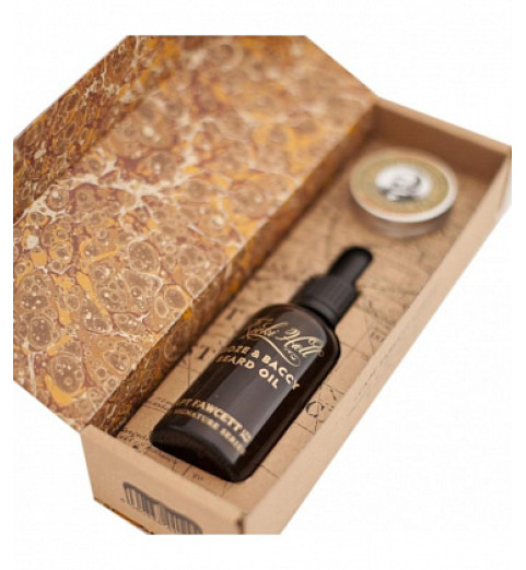 Подарочный набор Captain Fawcett Ricki Hall Booze & Baccy Beard Oil & Moustache Wax Подарочный набор Captain Fawcett Ricki Hall Booze & Baccy Beard Oil & Moustache Wax