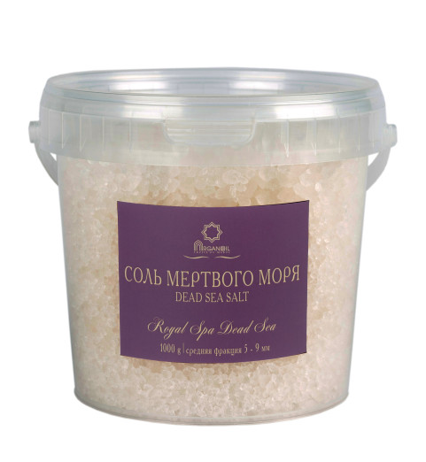 Diar Argana Royal Spa Dead Sea Salt / Минеральная соль Мертвого моря (средняя фракция 5-9 мм), 1000 г Diar Argana Royal Spa Dead Sea Salt / Минеральная соль Мертвого моря (средняя фракция 5-9 мм), 1000 г