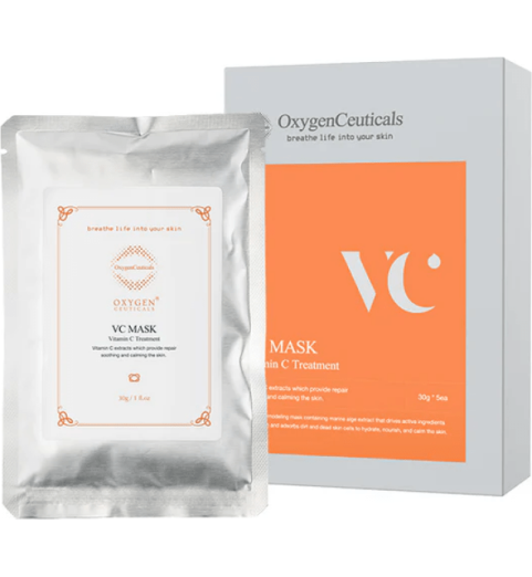 OxygenCeuticals Oxygen VC Mask / Кислородосодержащая восстанавливающая альгинатная маска, 5*30 г OxygenCeuticals Oxygen VC Mask / Кислородосодержащая восстанавливающая альгинатная маска, 5*30 г