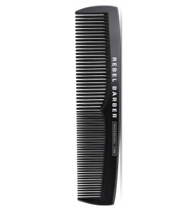 Rebel Barber Men's Comb Total Black / Премиальная мужская расческа