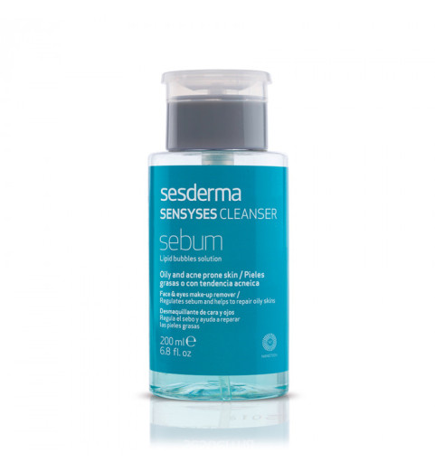 Sesderma Sensyses Cleanser Sebum / Лосьон липосомальный для снятия макияжа для жирной и склонной к акне кожи, 200 мл Sesderma Sensyses Cleanser Sebum / Лосьон липосомальный для снятия макияжа для жирной и склонной к акне кожи, 200 мл
