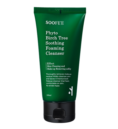 Soofee Phyto Birch Tree Soothing Foaming Cleanser / Фито пенка для умывания на основе берёзового сока, 100 мл