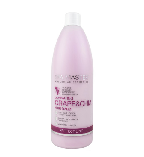 Spa Master Laminating Hair Balm pH 3,5 / Ламинирующий бальзам для защиты волос с виноградом и чиа, 970 мл Spa Master Laminating Hair Balm pH 3,5 / Ламинирующий бальзам для защиты волос с виноградом и чиа, 970 мл