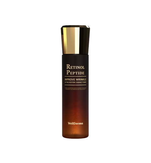 WellDerma Retinol Peptide Improve Wrinkle Lifting Restore Essence Toner / Омолаживающая пептидная тонизирующая эссенция на основе ретинола, 150 мл WellDerma Retinol Peptide Improve Wrinkle Lifting Restore Essence Toner / Омолаживающая пептидная тонизирующая эссенция на основе ретинола, 150 мл
