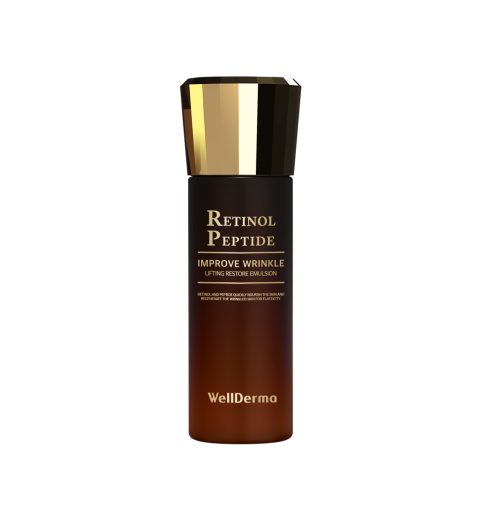 WellDerma Retinol Peptide Improve Wrinkle Lifting Restore Emulsion / Омолаживающая пептидная эмульсия на основе ретинола, 120 мл WellDerma Retinol Peptide Improve Wrinkle Lifting Restore Emulsion / Омолаживающая пептидная эмульсия на основе ретинола, 120 мл